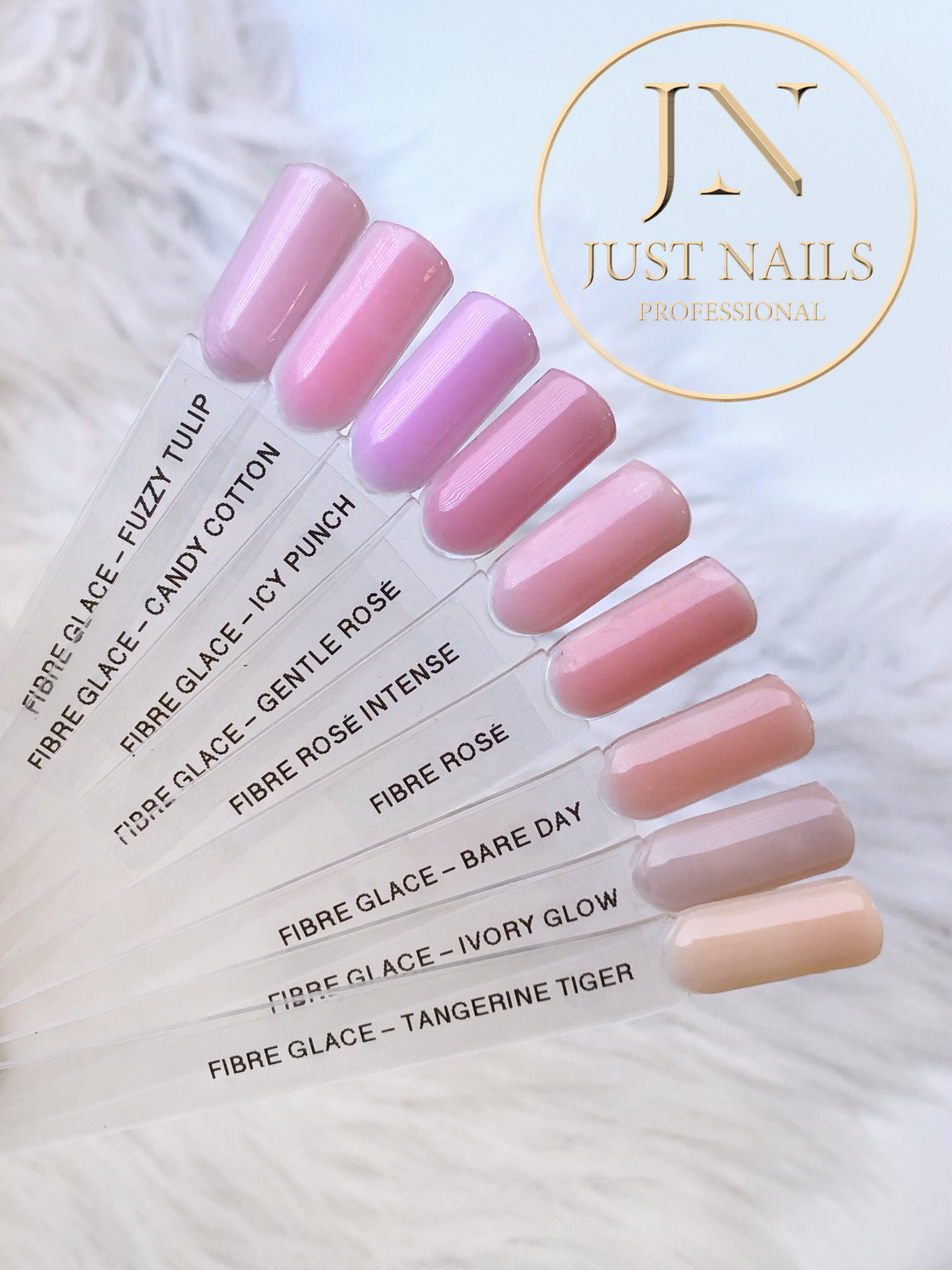 JUSTNAILS Cover Fibre Glace IVORY GLOW 