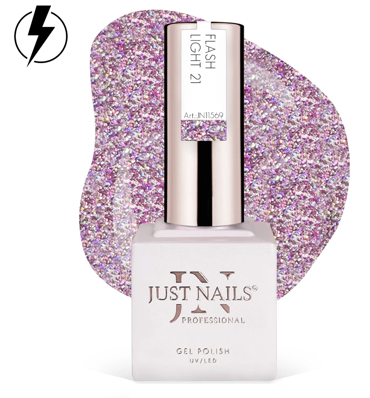 JUSTNAILS Geelilakka FLASH LIGHT 21