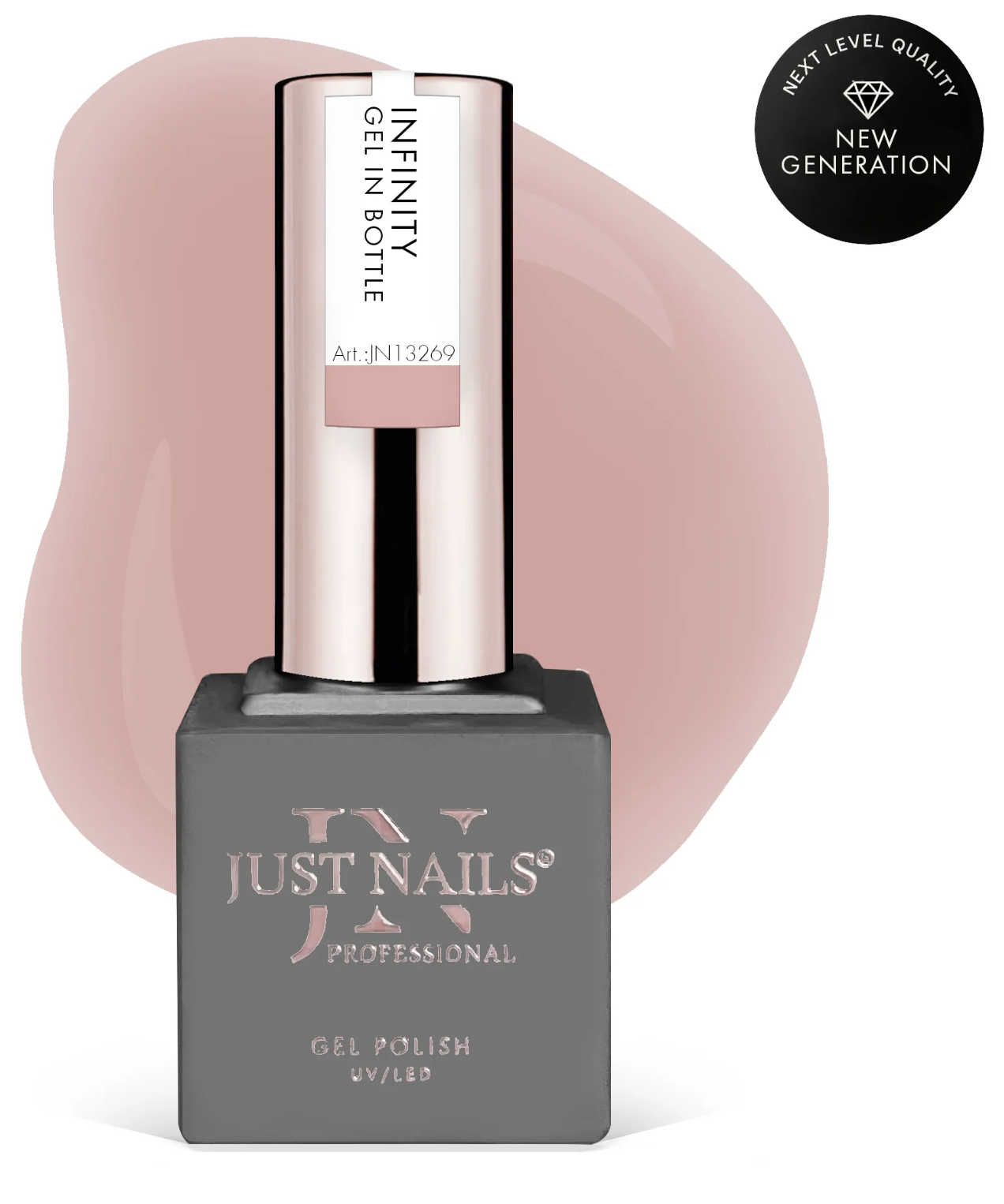 JUSTNAILS Infinity Gel in Bottle BEIGE ATELIER