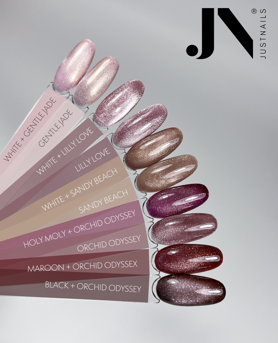 JUSTNAILS Geelilakka 5D Cat Eye ORCHID ODYSSEY