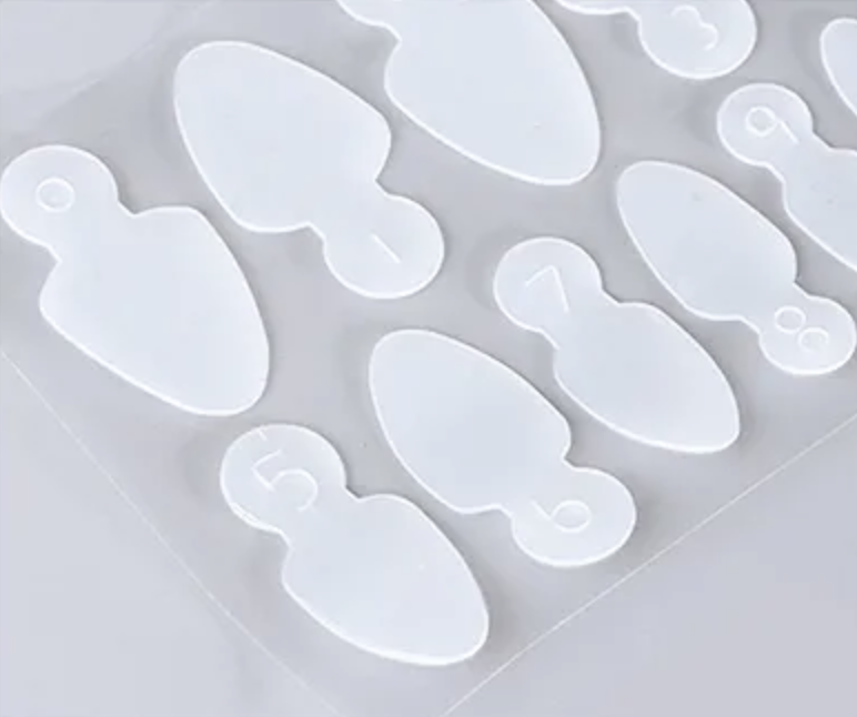 JUSTNAILS Silicone French Molds reusable for Dual Fullcover Tips - short round B