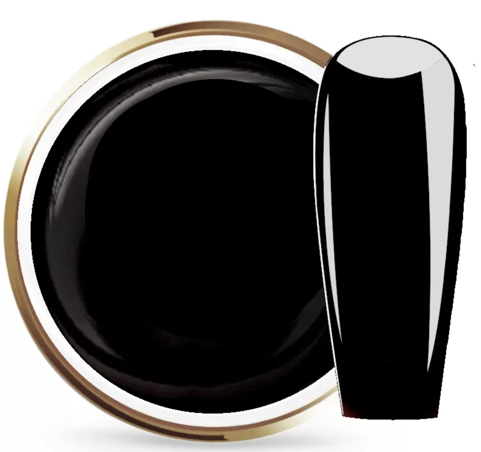 JUSTNAILS Värigeeli Thixo Artist BLACK