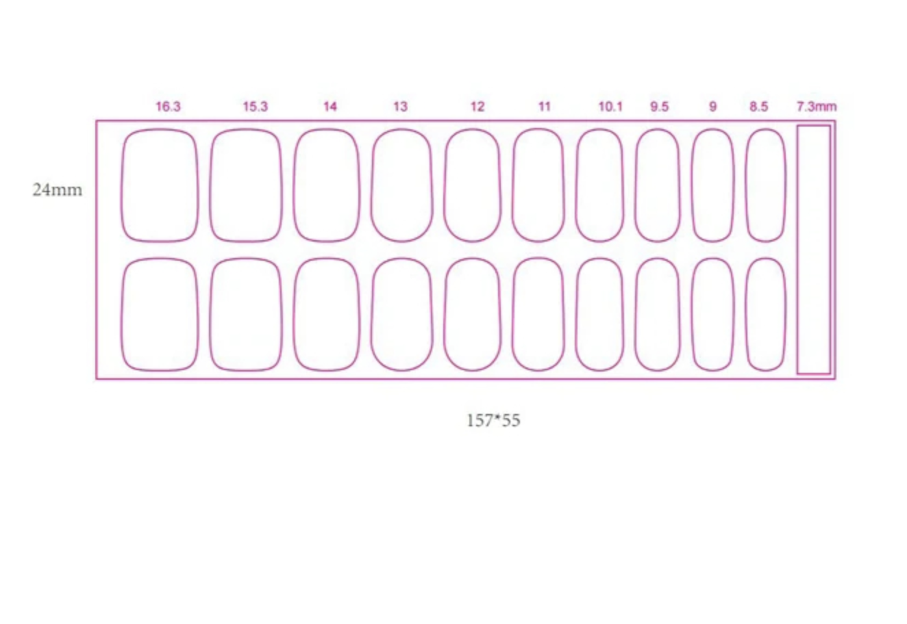 JUSTNAILS UV Sticker Fullcover professional 003