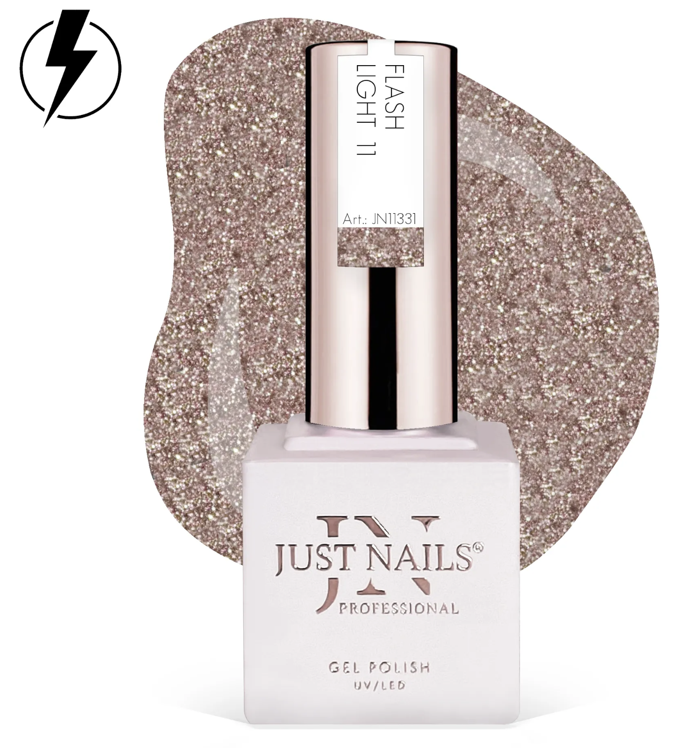 JUSTNAILS Geelilakka FLASH LIGHT 11