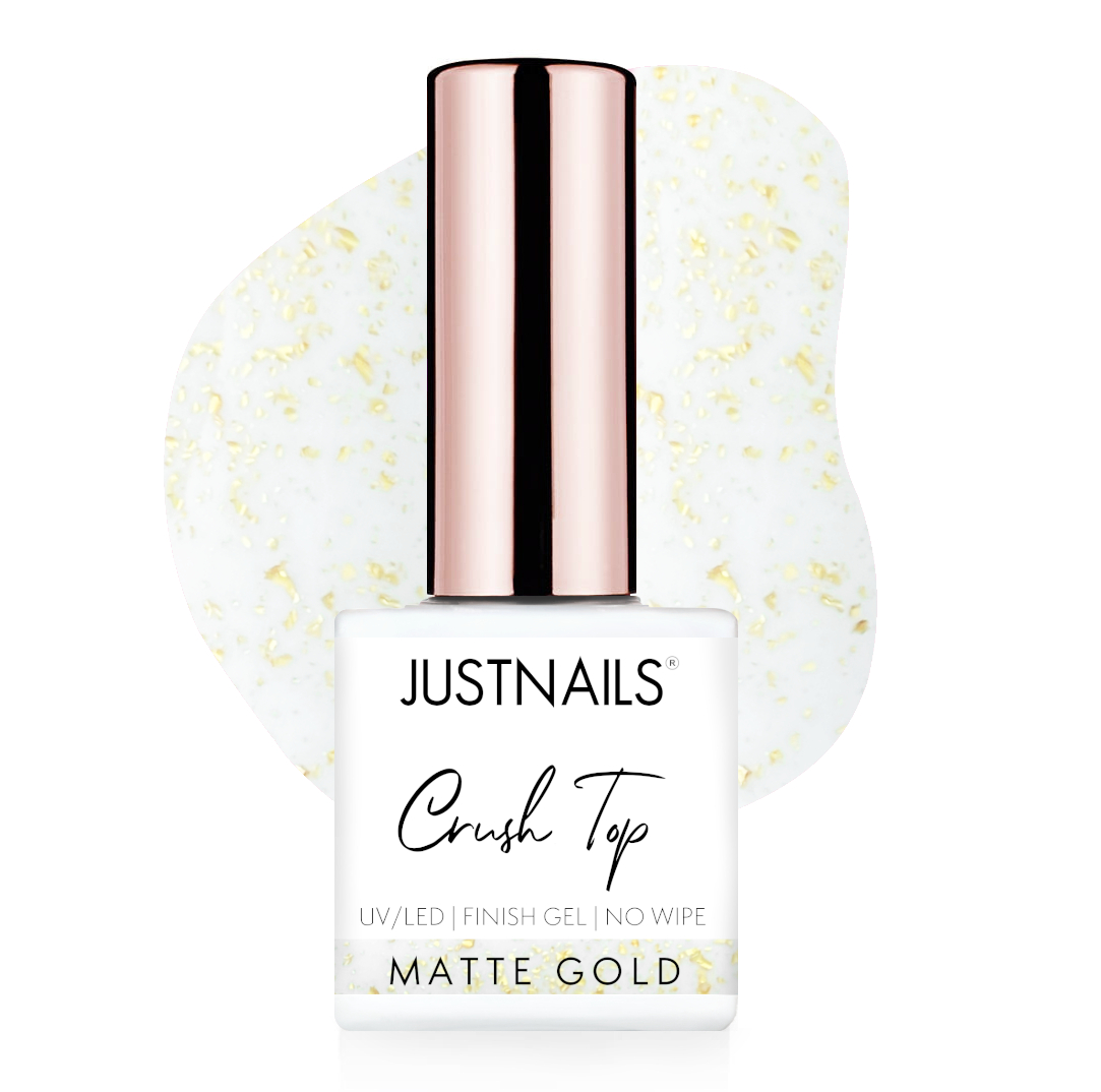 JUSTNAILS Crush Finish no Wipe MATTE GOLD