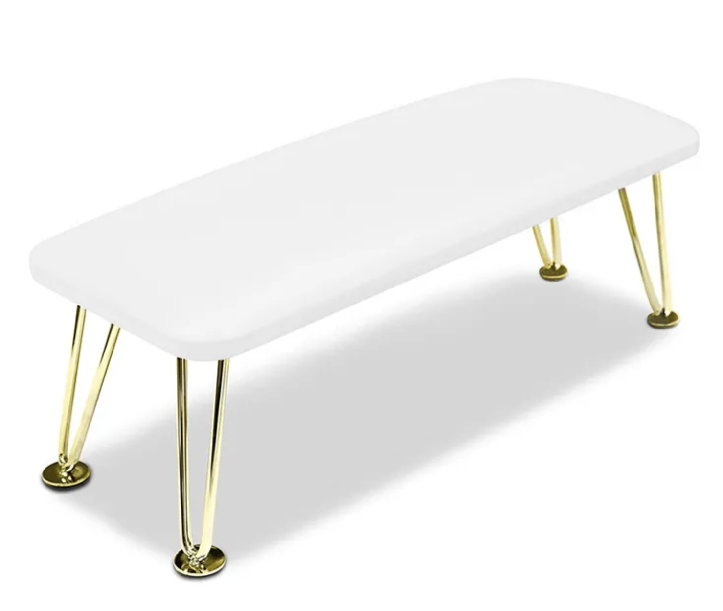 JUSTNAILS Deluxe hand rest cushion storage gold large