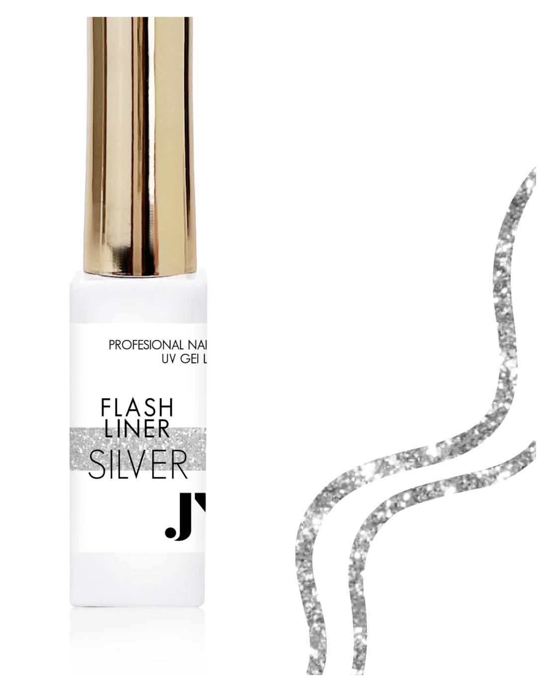JUSTNAILS Liner NAILART Gel FLASH SILVER