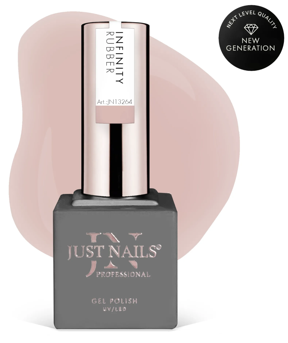JUSTNAILS Rubber Gel INFINITY BASE - CREME D' NUDE