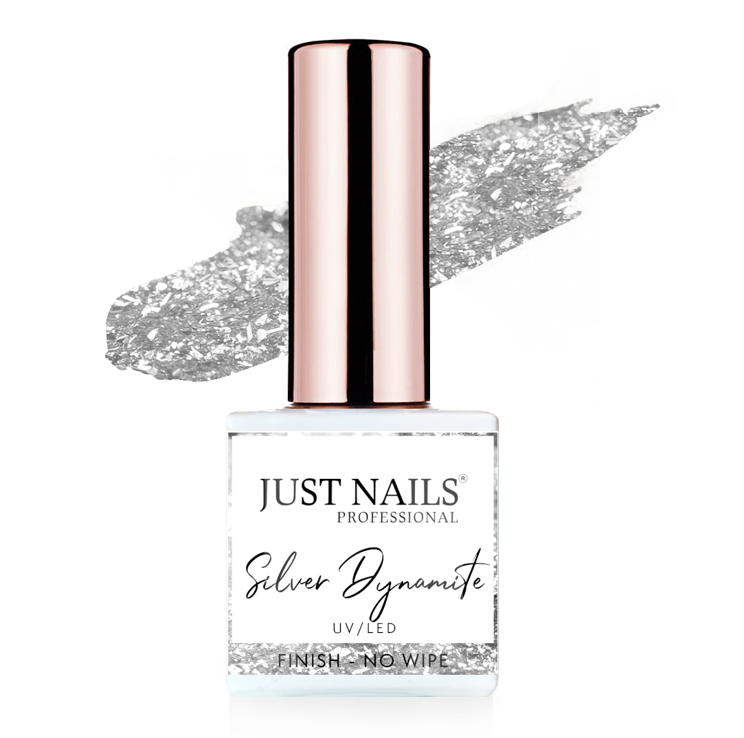 JUSTNAILS Finish no Wipe SILVER DYNAMITE