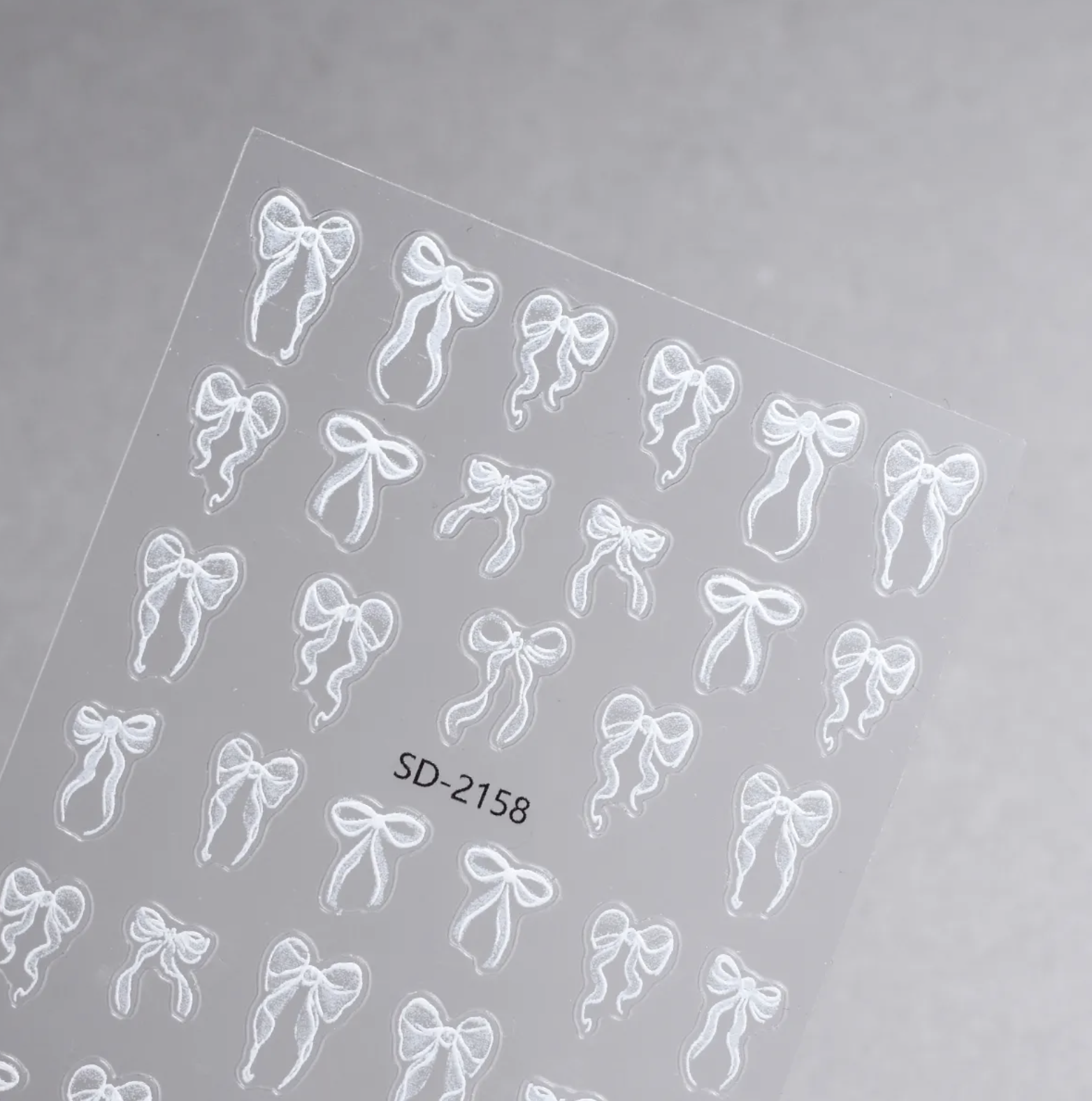 JUSTNAILS Sticker Rusetti VALKOINEN