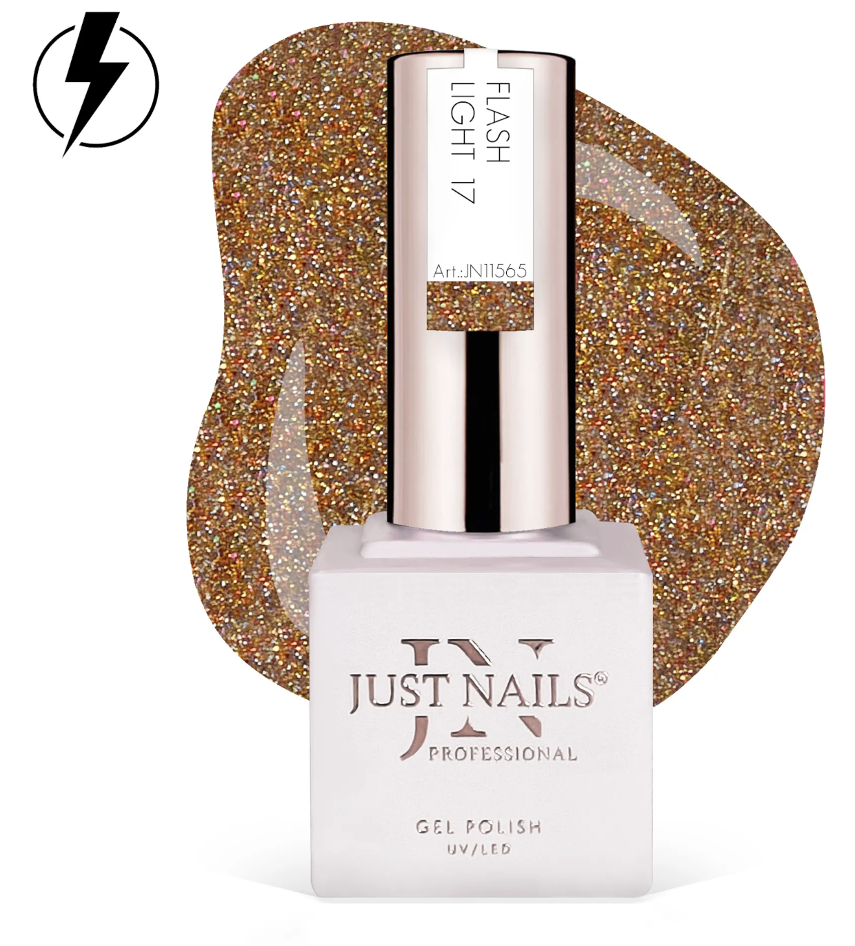 JUSTNAILS Geelilakka FLASH LIGHT 17