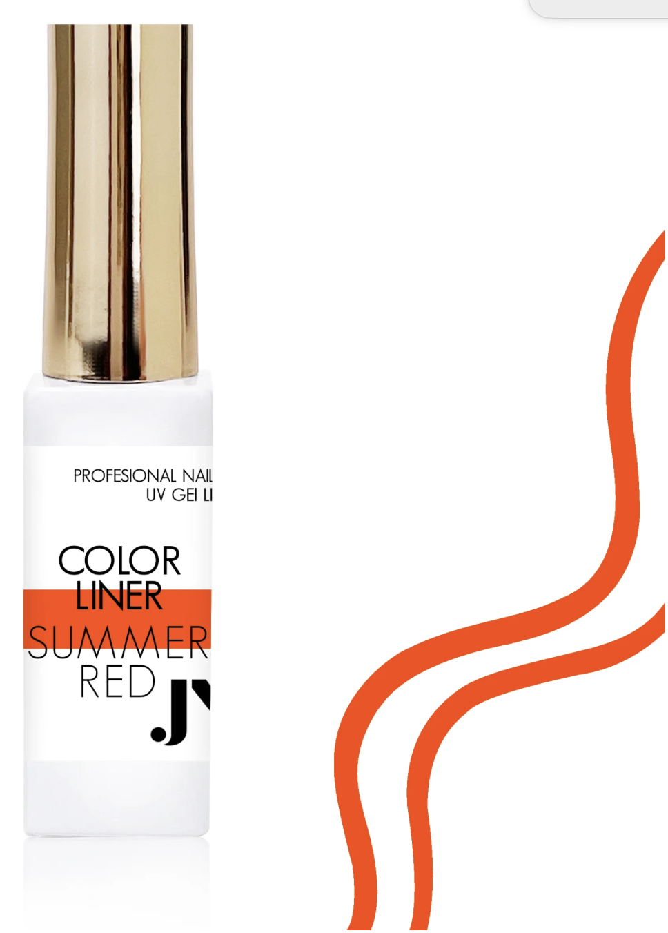 JUSTNAILS Nailart Liner Gel SUMMER RED