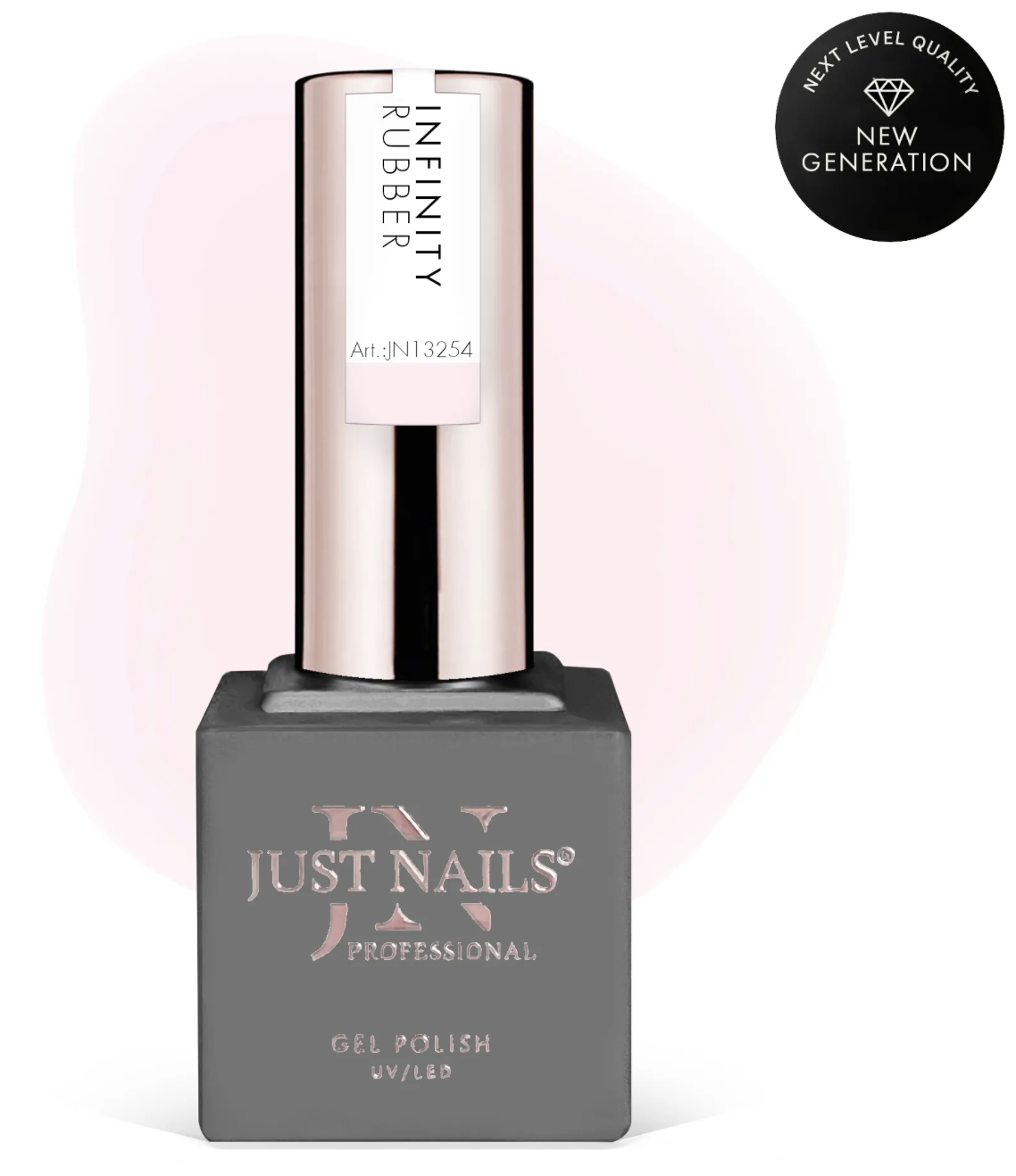 JUSTNAILS Rubber Gel INFINITY BASE - MORNING HAZE