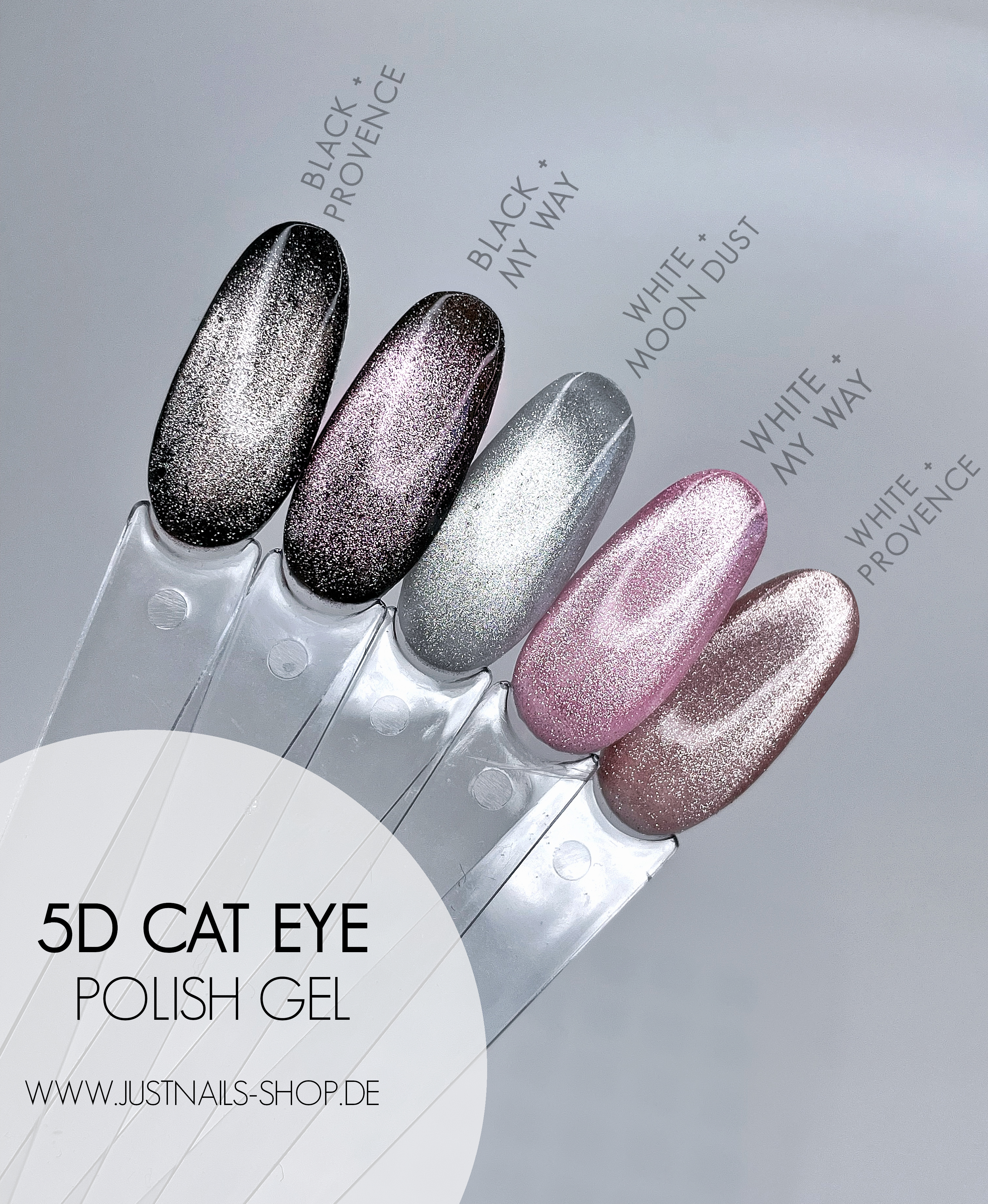 JUSTNAILS Geelilakka 5D Cat Eye  MOON DUST