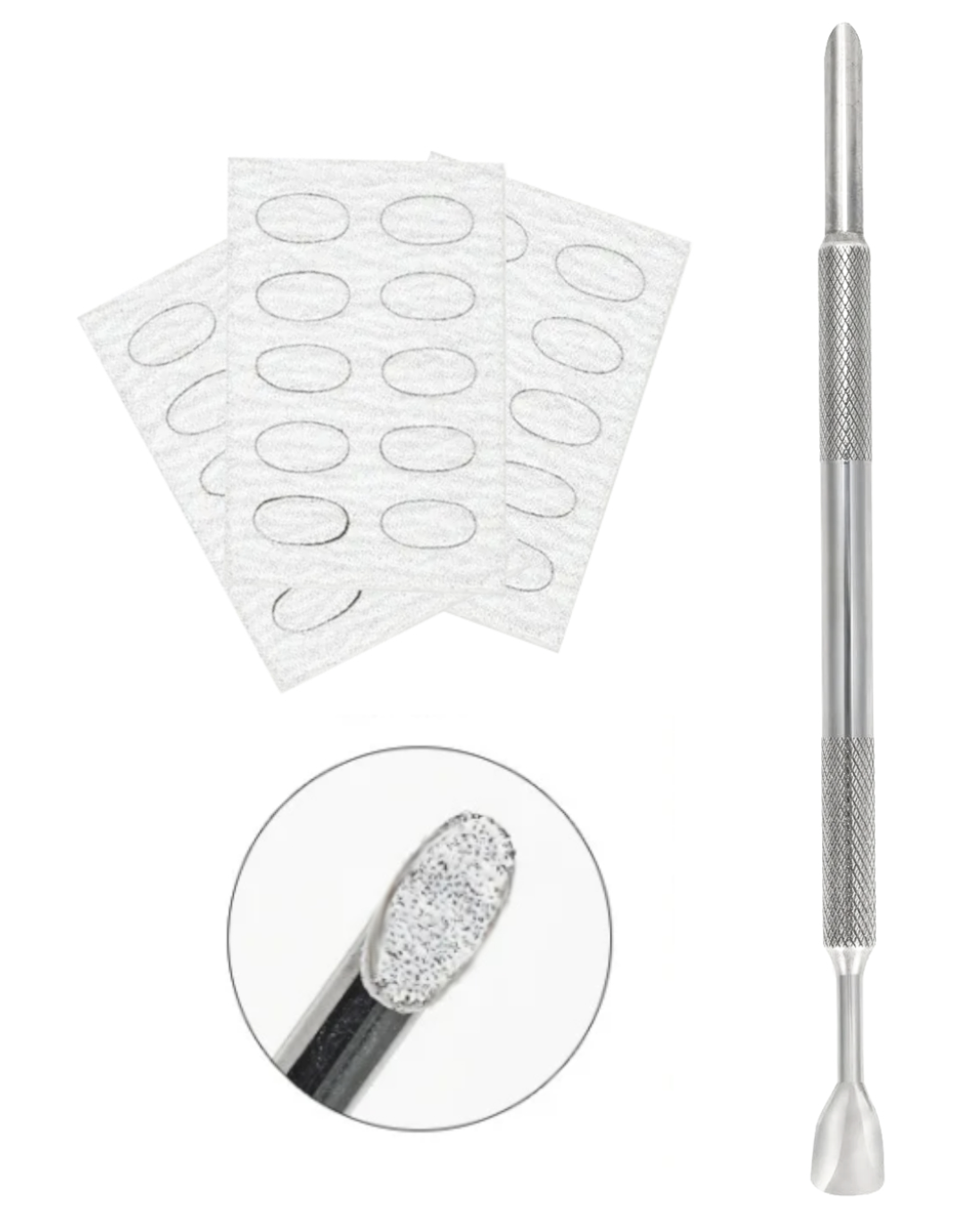 JUSTNAILS Premium Pro Pusher cuticle pusher silver+ 